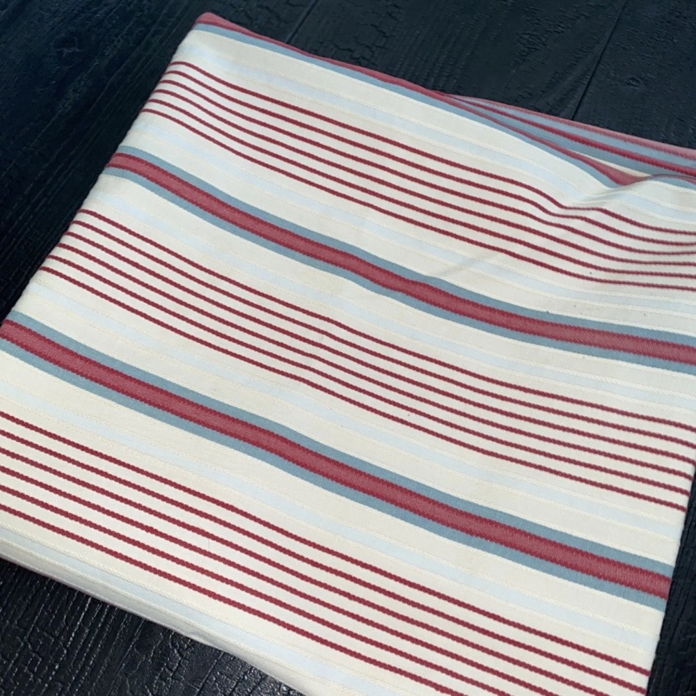 IKEA Alvine Raffla Pillow Cover SET (2) 25” x 25” Stripes 100% Cotton Buttons - Picture 11 of 16